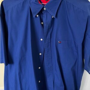 Tommy Hilfiger Royal Blue Casual Button Down Shirt. New. Stunning